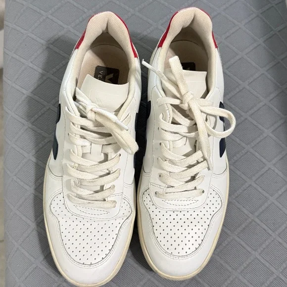 VEJA V-10 LEATHER WHITE NAUTICO PEKIN Size 8 - Picture 4 of 8